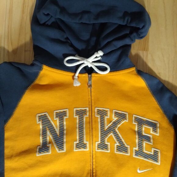 Nike Spell Out Logo Zipper Hoodie Sweatshirt - Picture 3 of 9